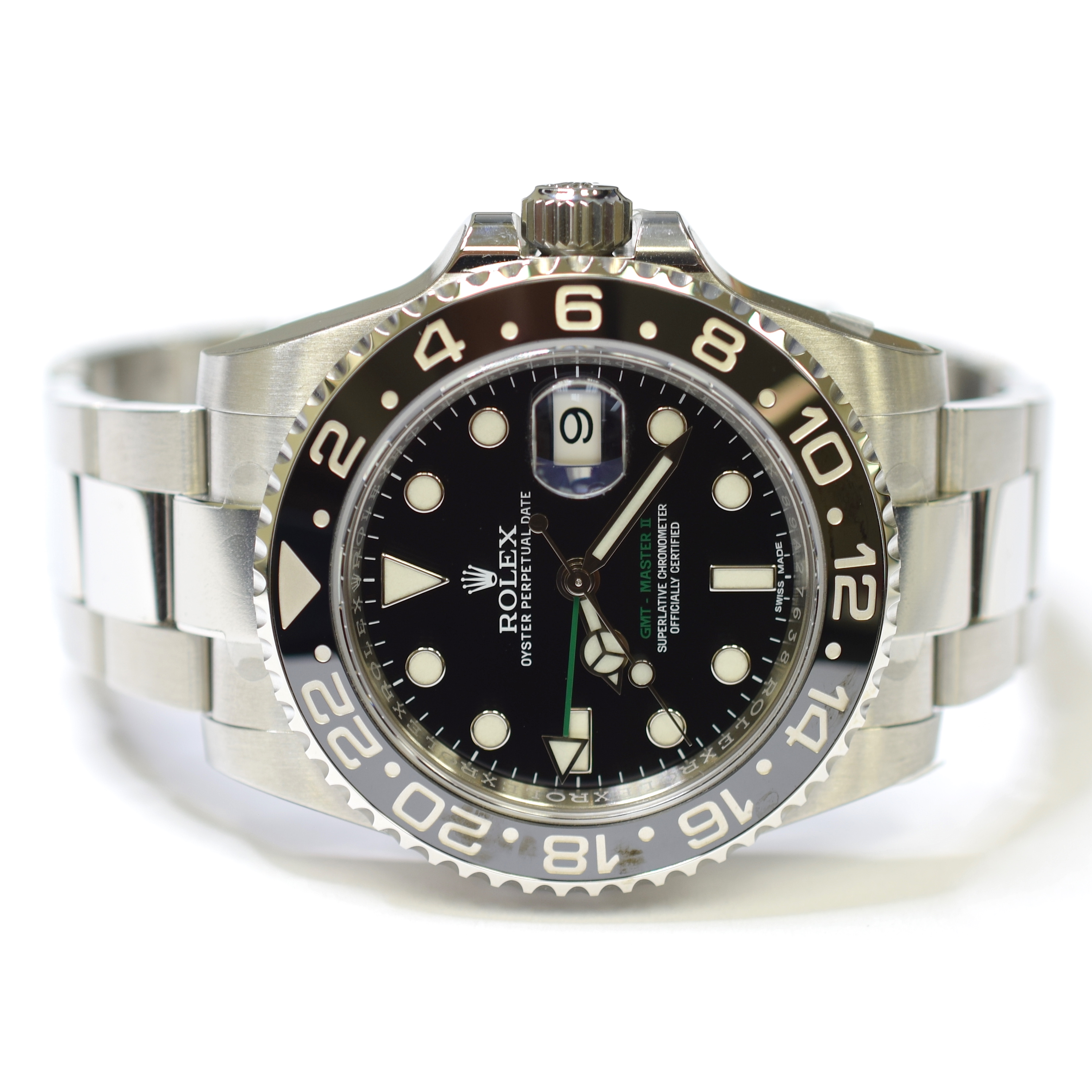 Rolex GMT Master II Oyster Perpetual 40mm Stainless Steel Mens Watch 