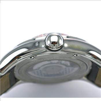 Corum Limited Edition Casino Bubble DIamond Roulette Wheel Design Dial Men's Watch on Black Leather Strap