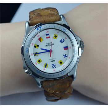 Timex Indiglo Stainless Steel Mens Watch