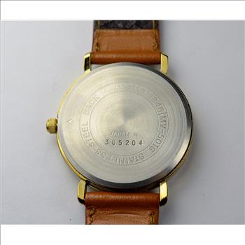 Casio Traddy Stainless Steel Watch W/ Leather Band
