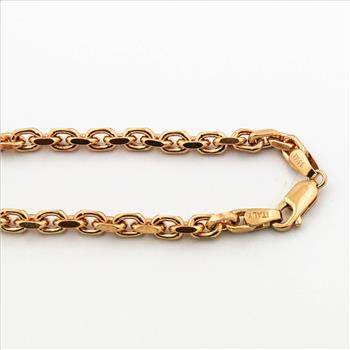 14K Rose Gold 30.50 Grams Link Chain Necklace