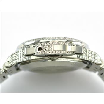 Panerai Luminor Chrono Daylight Stainless Steel Black Dial Men's Watch 44MM