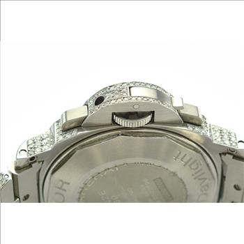 Panerai Luminor Chrono Daylight Stainless Steel Black Dial Men's Watch 44MM