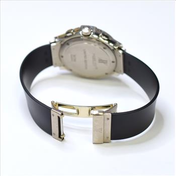 Hublot MDM Flyback 36mm 18K White Gold Watch on Rubber Strap 1810.4