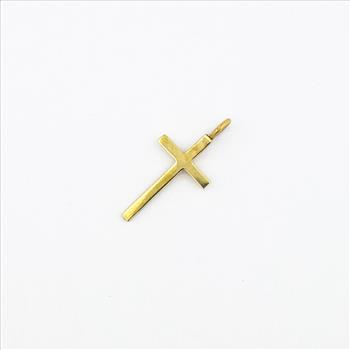 14K Yellow Gold High Polished Cross Pendant/Charm