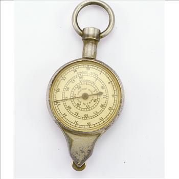 Rare Vintage Antique Map Measure Compass Germany Nautical Miles