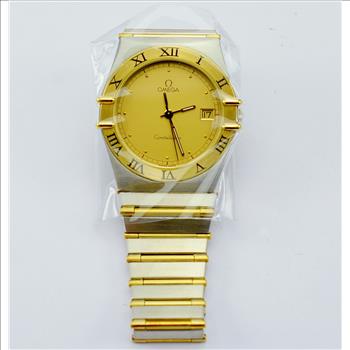 Omega Constellation 18K Gold/Stainless Steel Watch 32MM Quartz