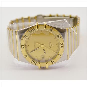Omega Constellation 18K Gold/Stainless Steel Watch 32MM Quartz