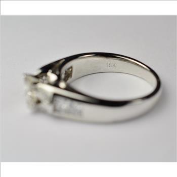 $6,000 Retail 18K White Gold  1.00 Ct t.w. Diamond Engagement Ring
