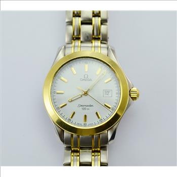 Omega Seamaster 120M White Wave Dial Mens Watch 42MM