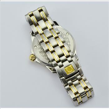 Omega Seamaster 120M White Wave Dial Mens Watch 42MM