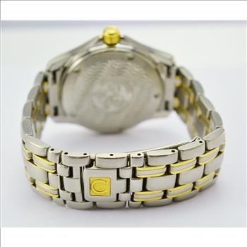 Omega Seamaster 120M White Wave Dial Mens Watch 42MM