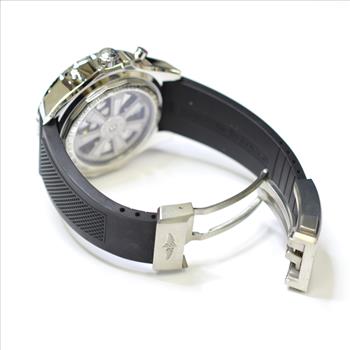 Breitling Bentley GMT Chronograph Stainless Steel Watch on Rubber Strap AB0431