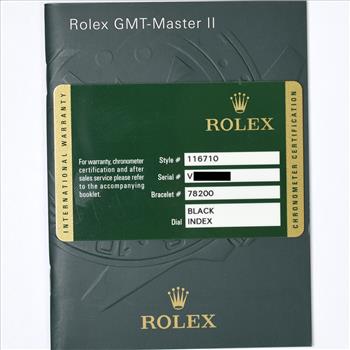 Rolex GMT Master II 40mm Stainless Steel Custom Diamonds Mens Watch 116710