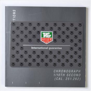 Tag Heuer Carrera 44mm Stainless Steel Mens Watch on Leather Strap CV2011