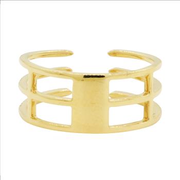 14K Yellow Gold 3.15 Grams Open Shank Style Diamond Ring