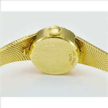 Longines 14K Two Tone Gold Silver Dial Diamond Ladies Watch