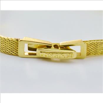 Longines 14K Two Tone Gold Silver Dial Diamond Ladies Watch