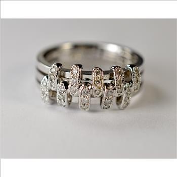 $4,000 Retail 14K Gold Diamond Cocktail Ring