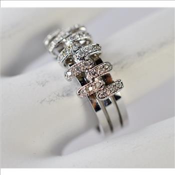 $4,000 Retail 14K Gold Diamond Cocktail Ring