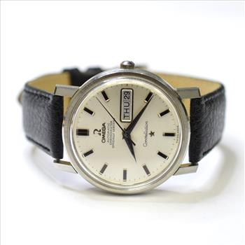 Omega Constellation 36mm Stainless Steel Watch on Leather Strap