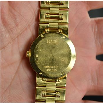 Piaget Dancer Solid 18K Yellow Gold Factory Diamond Watch 58.83 Grams 23MM Womens