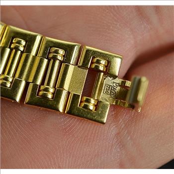 Piaget Dancer Solid 18K Yellow Gold Factory Diamond Watch 58.83 Grams 23MM Womens