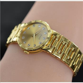 Piaget Dancer Solid 18K Yellow Gold Factory Diamond Watch 58.83 Grams 23MM Womens