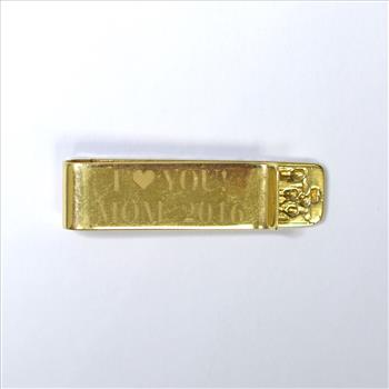 14K Yellow Gold 17.30 Grams Nugget Design Money Clip