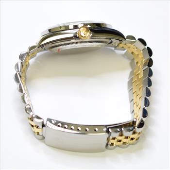 Rolex DateJust 36mm Stainless Steel and 18K Gold Custom Diamonds Watch R16233