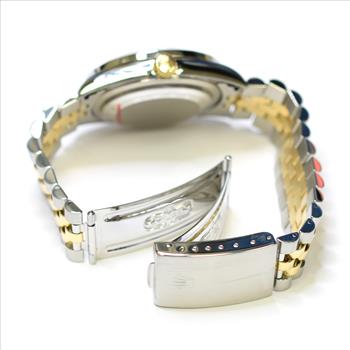 Rolex DateJust 36mm Stainless Steel and 18K Gold Custom Diamonds Watch R16233