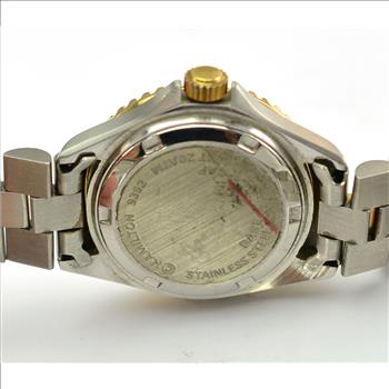 Hamilton Sea Hawk Stainless Steel Two Tone Black Dial Ladies Watch