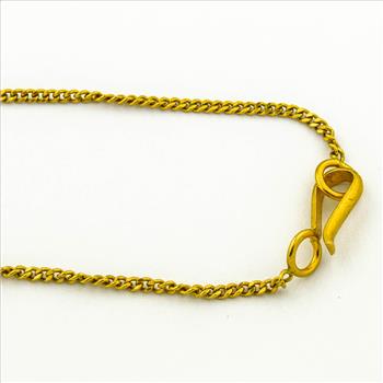 21K Yellow Gold 35.30 Grams Beaded Style Necklace