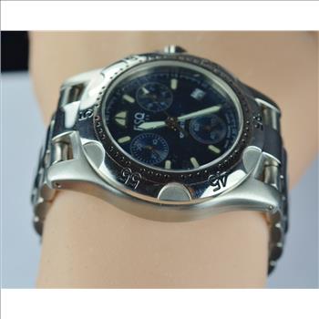 Stainless Steel ESQ Swiss Blue Chrono Dial Watch