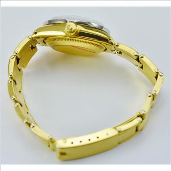 Rolex Datejust 18K Yellow Gold Custom Made MOP Diamond Dial and Pave Set Diamond Custom Made Bezel President Lady's Watch