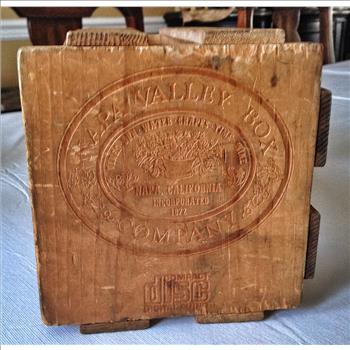 Vintage Napa Valley Box Co. Crate (CD,DVD storage)