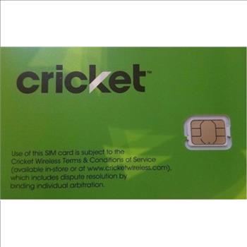 Brand New Lot of 5 Cricket Wireless Replacement Nano Sim Cards 4G LTE Good For Activation