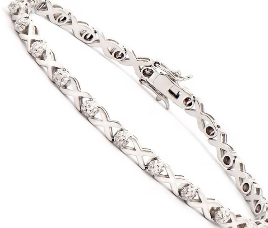 New! 0.20 Ctw Natural Diamonds Designer Bracelet MSRP $2,375