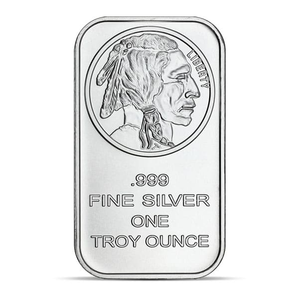Great Investment! Silvertowne Buffalo One Silver Bar - 1 Ounce .999 Pure   IRA Approved