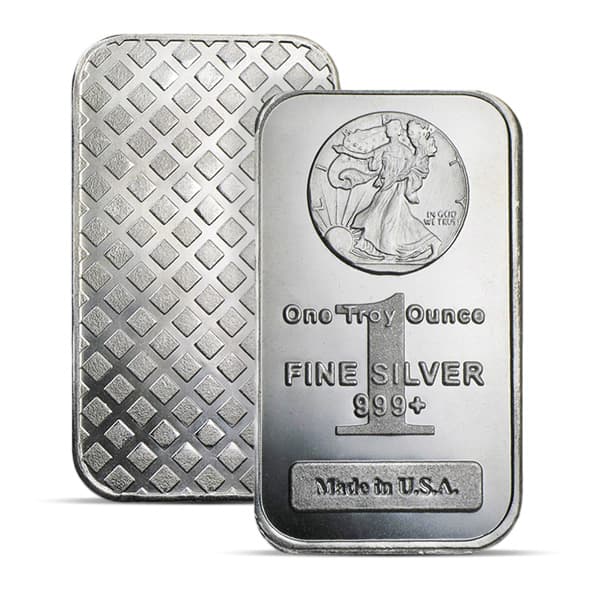 Great Investment! Walking Liberty Design One Silver Bar - 1 Ounce .999 Pure   IRA Approved