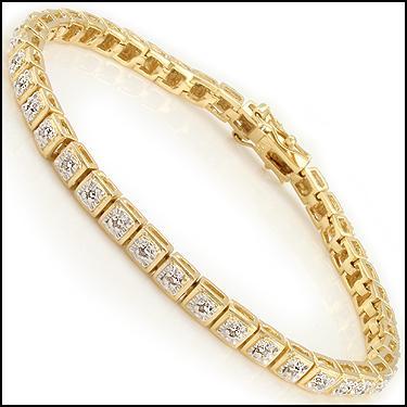 New! 0.32 ctw Natural Diamonds 18KGP Designer Bracelet Size 7.5"  MSRP $2,475