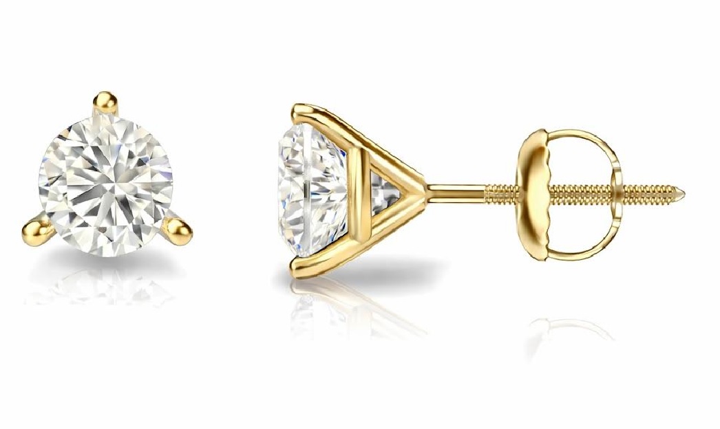 New! $6,795 Value! 2.14 Ctw IGI Certified Top Lab Diamonds 14K Gold Earrings E VVS IDEAL Cut