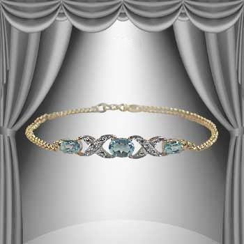 New 2.32 CTW Natural Blue Topaz & Diamond Designer Necklace MSRP $1,685!