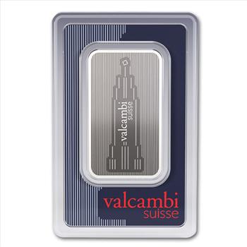 Great Investment! Valcambi 1 Ounce Skyline Silver Bar 1 Ounce .999 Pure  IRA Approved