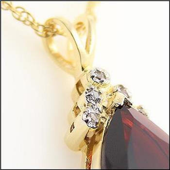 New! 3.79 Ctw Natural Garnet & Diamond 18KGP Designer Necklace MSRP $1,695!