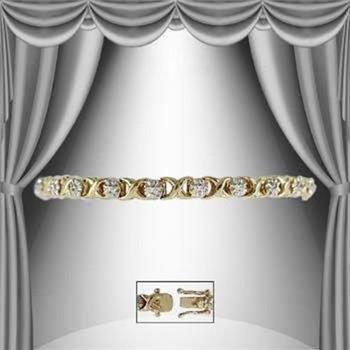 New! 0.21 ctw Natural Diamonds 18KGP Designer Bracelet  MSRP $2,385