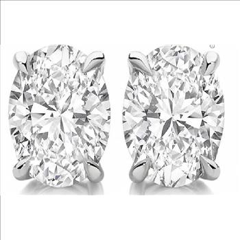 New 2.04 Ctw IGI Certified Lab Diamonds Designer 14K Gold Earrings E VVS MSRP $7,995