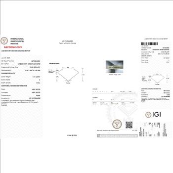 New 2.04 Ctw IGI Certified Lab Diamonds Designer 14K Gold Earrings E VVS MSRP $7,995
