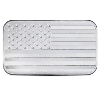 Great Investment! American Flag Design Silver Bar 1 Ounce .999 Pure  IRA Approved 