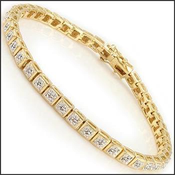 New! 0.32 ctw Natural Diamonds 18KGP Designer Bracelet Size 7.5